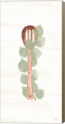 Framed Kitchen Utensils - Slotted Spoon Print