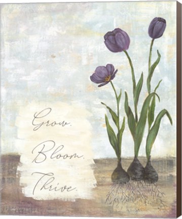 Framed Grow Bloom Thrive Print