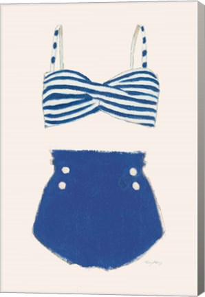 Framed Retro Swimwear II Print