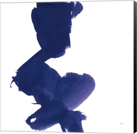 Framed Swash II Indigo Print