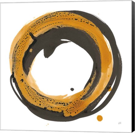 Framed Amber Enso IV Print