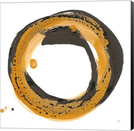 Framed Amber Enso III Print