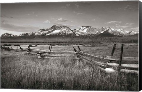 Framed Stanley Basin Fence Print