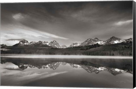 Framed Little Redfish Lake Morning II Print