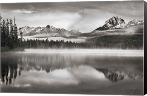 Framed Little Redfish Lake Morning I Print