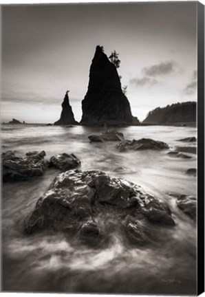 Framed Split Rock Rialto Beach Print