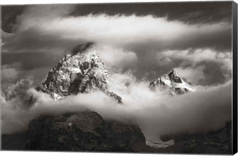 Framed Grand Teton Clouds Print