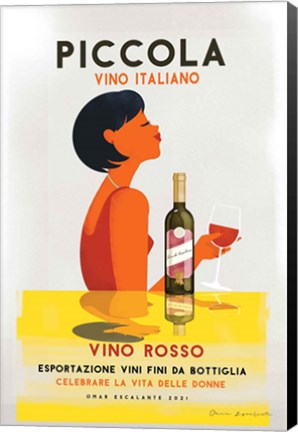 Framed Vino Rosso I Print