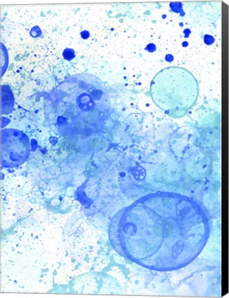 Framed Bubble Splash Ii Print