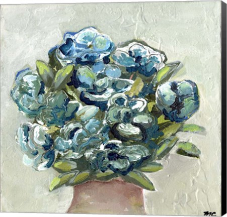 Framed Vase of Blues Print