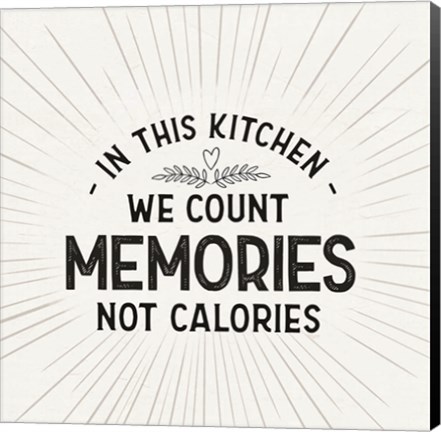 Framed Kitchen Art III-Count Memories Print