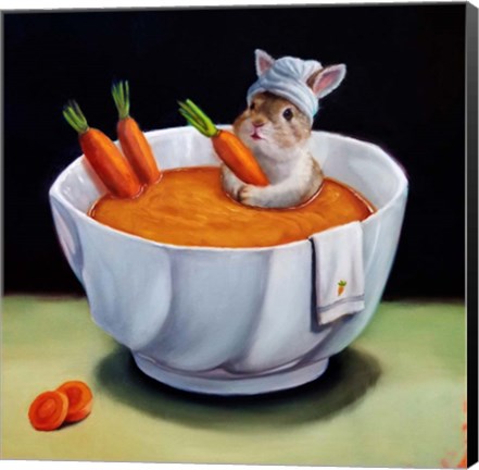 Framed Carrot Spa Print