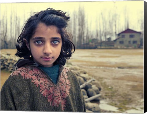 Framed Kashmiri girl Print