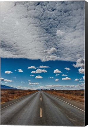 Framed Tres Hermanas Clouds Color Print