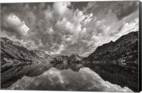 Framed Sawtooth Lake Reflection I Print