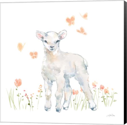 Framed Spring Lambs II Print