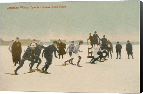 Framed Snow Shoe Race Print