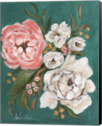 Framed Spring Blossoms and Peonies Print