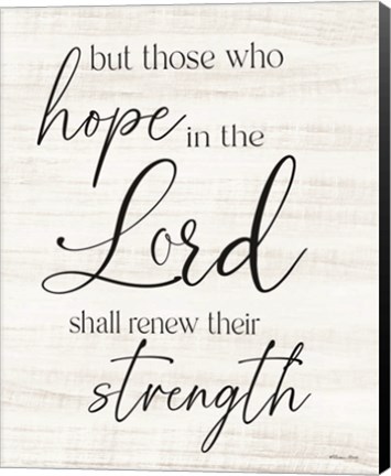 Framed Hope in the Lord Print