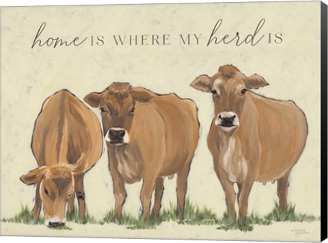 Framed Home is Where my Herd Is Print