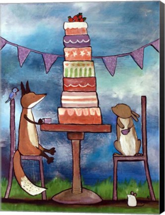 Framed Very Tall Cake Print