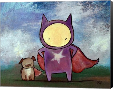 Framed Superhero Friends Print