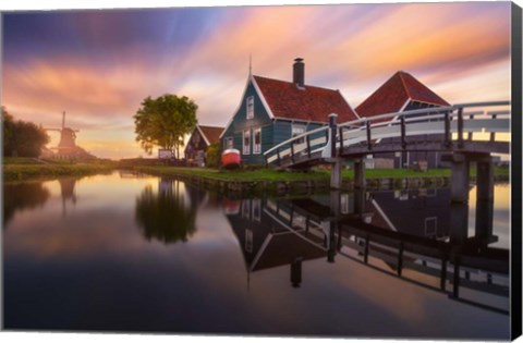 Framed Zaanse Schans Print