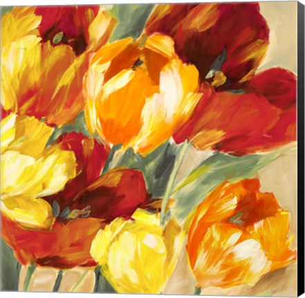 Framed Tulips in the Sun II Print