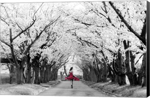 Framed Sakura Girl Print