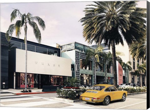 Framed Rodeo Drive, Beverly Hills, California Print