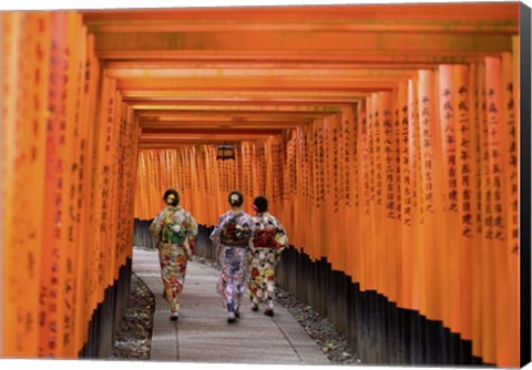 Framed Fushimi Inari Shrine, Kyoto Print