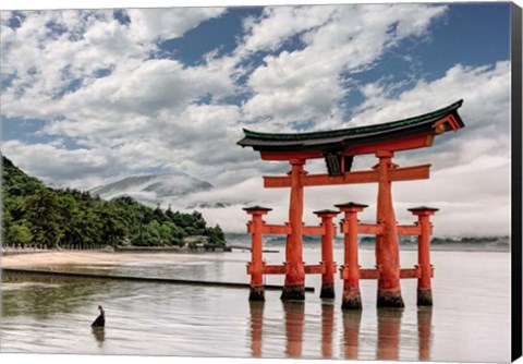 Framed Itsukushima Shrine, Hiroshima, Japan Print