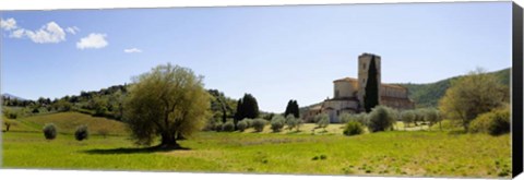 Framed Abbazia di S. Antimo, Val d&#39;Orcia, Tuscany Print