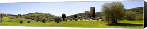 Framed Abbazia di S. Antimo, Val d&#39;Orcia, Tuscany Print