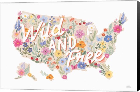 Framed Wild Meadow USA Print