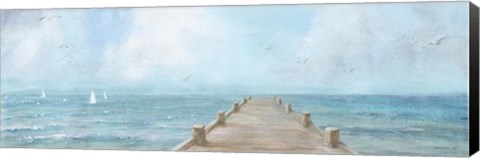 Framed Summer Dock Panel Light Print