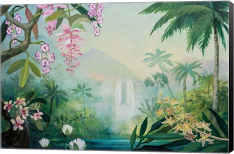 Framed Tropical Falls Print