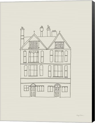 Framed Buildings of London I Print