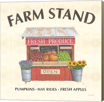 Framed Heartland Harvest Moments II Farm Stand Print