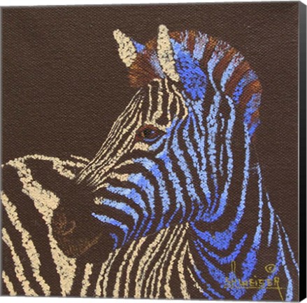 Framed Zebra Print