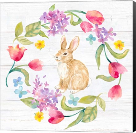 Framed Hello Easter Wreath Print