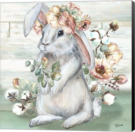 Framed Farmhouse Bunny II Print