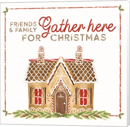 Framed Home Cooked Christmas VI-Gather Here Print