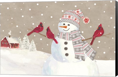 Framed Hello Winter I Print