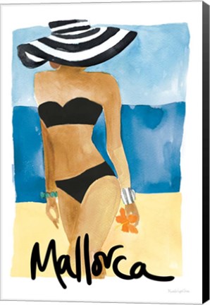 Framed Mallorca Girl Print