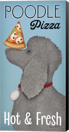 Framed Poodle Pizza Print