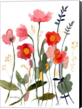 Framed Floral with Wild Roses No. 2 Print