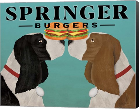 Framed Springer Burgers Print