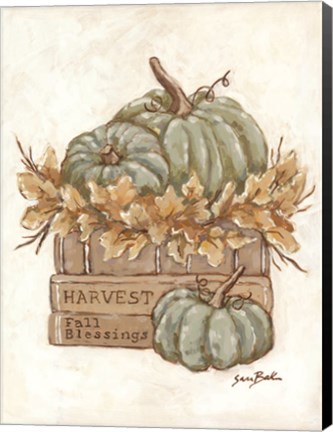 Framed Harvest Your Blessings Print