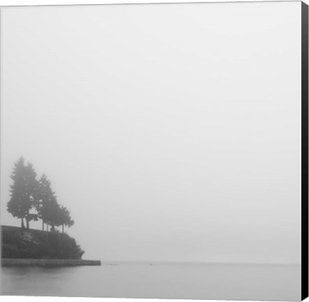 Framed Foggy Coast 1 Print